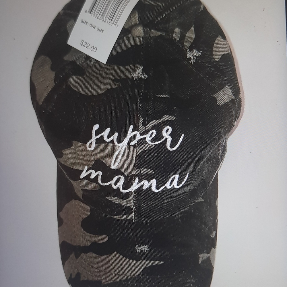 Super Mama camo baseball cap/hat